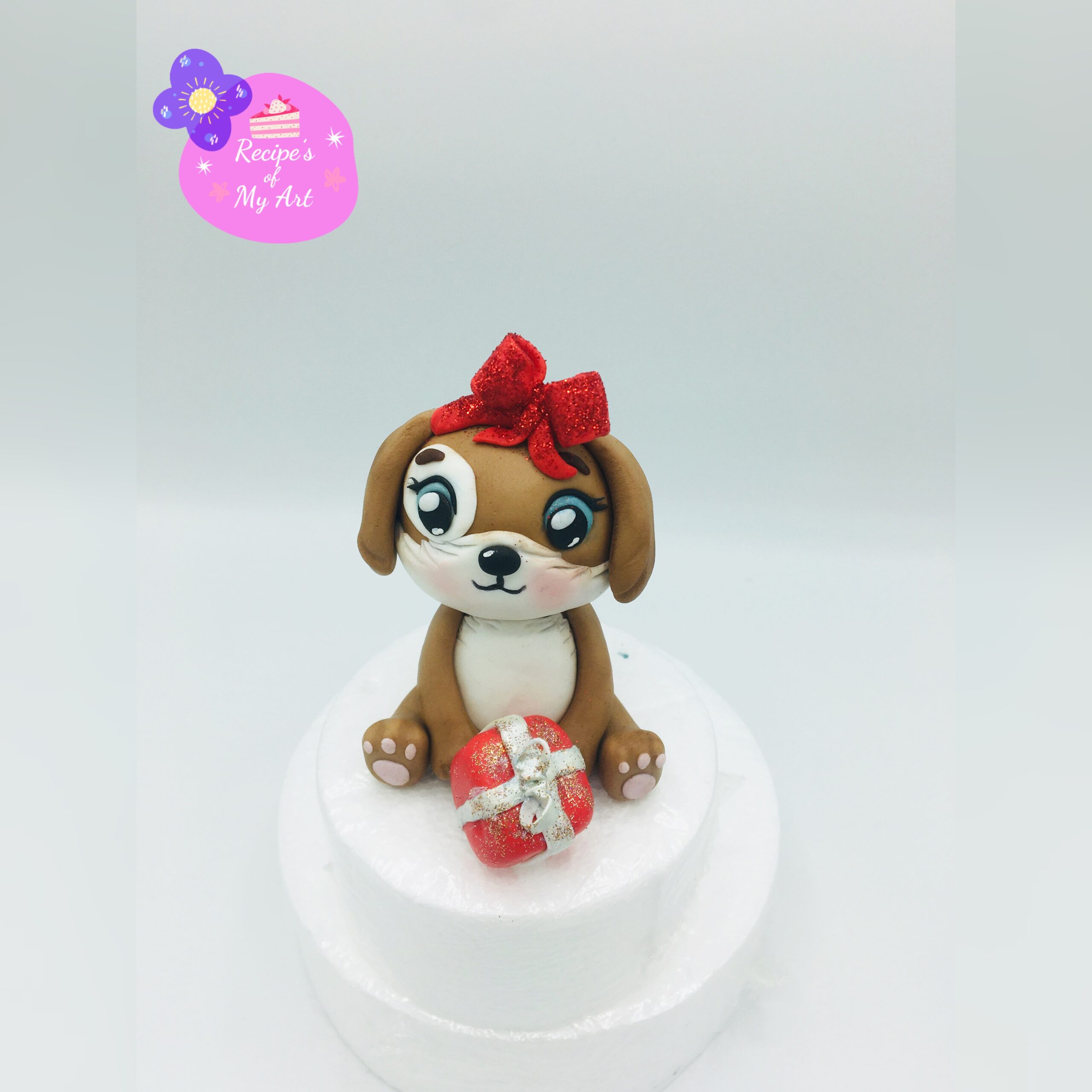 Christmas Dog Cake Topper Recipes of My Art